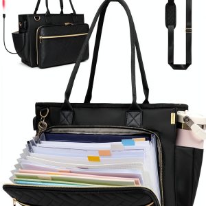 Veirdro Large Capacity Teacher Tote Bag for Women-0