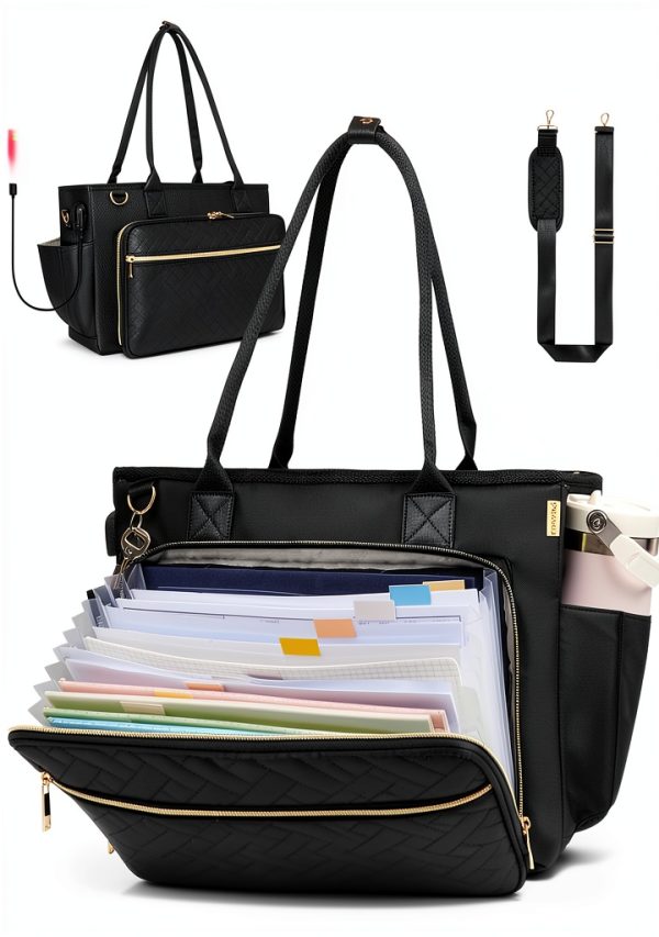 Veirdro Large Capacity Teacher Tote Bag for Women-0