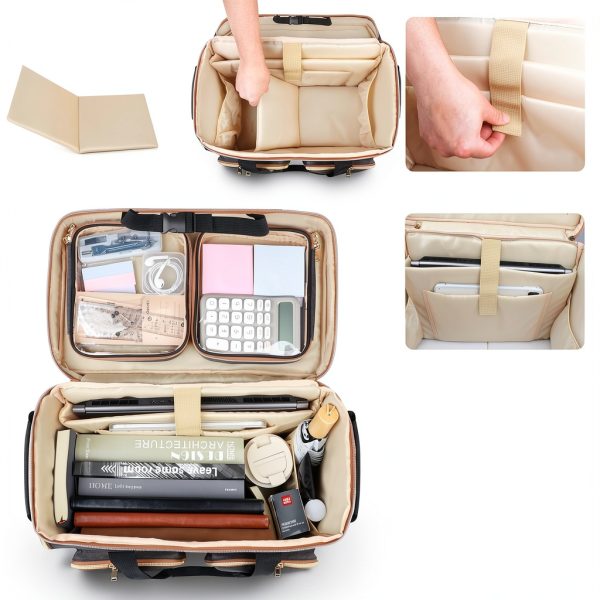 Sambois Rolling Laptop Briefcase for Teachers-3