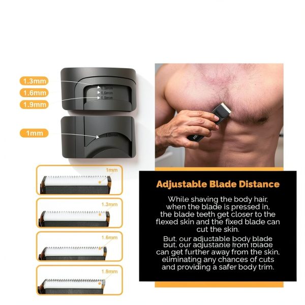 Brio Body Blade Ceramic Trimmer for Sensitive Skin-5