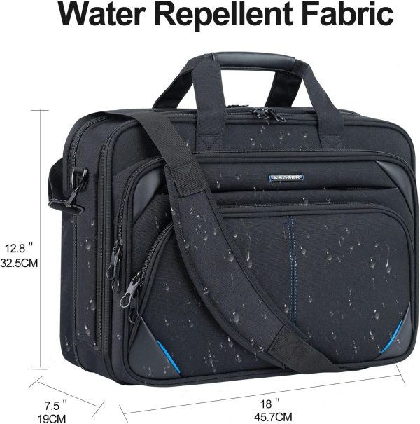Water Repellent Laptop Briefcase EU-DKL2843-BlackBlue-3