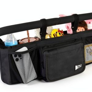 ZZM Double Stroller Organizer Premium Nylon Portable-0