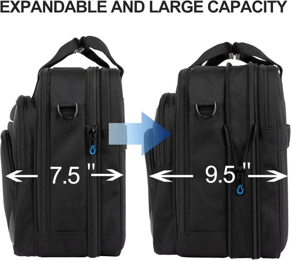 Water Repellent Laptop Briefcase EU-DKL2843-BlackBlue-2