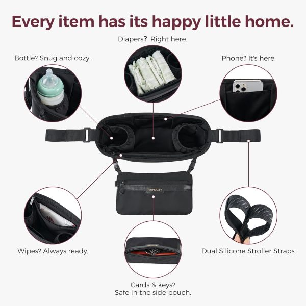 Momcozy Baby Stroller Organizer Black SZ004-1