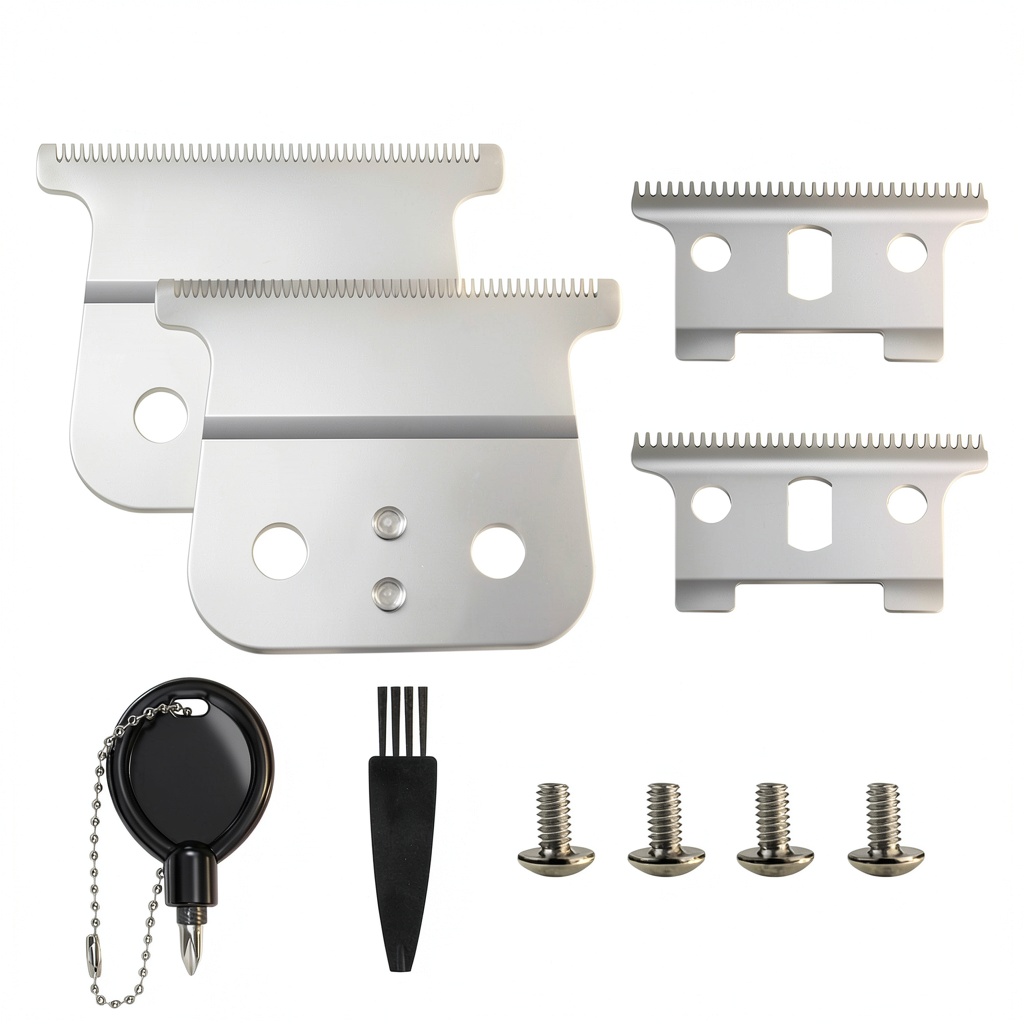 AIJALY trimmer blades installed on a grooming kit