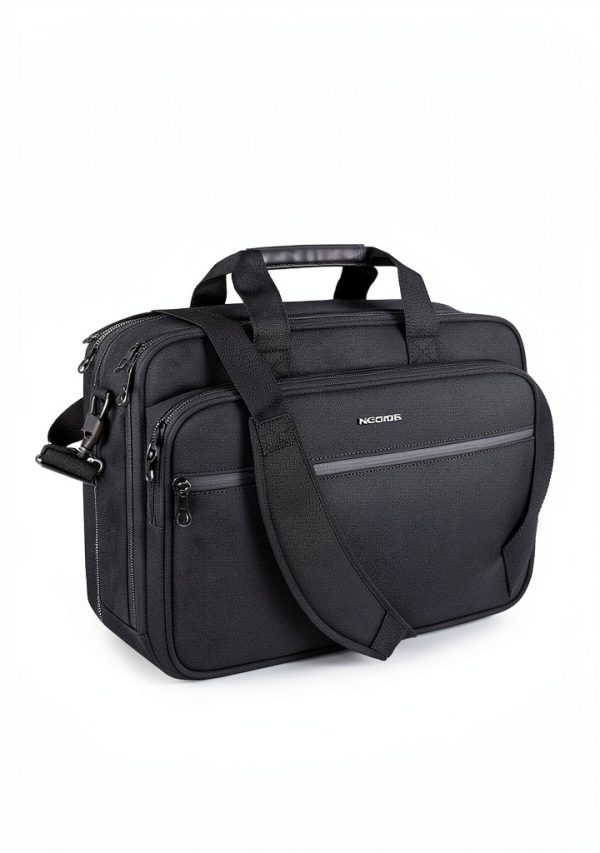 KROSER Laptop Briefcase Water‑Resistant Canvas-5