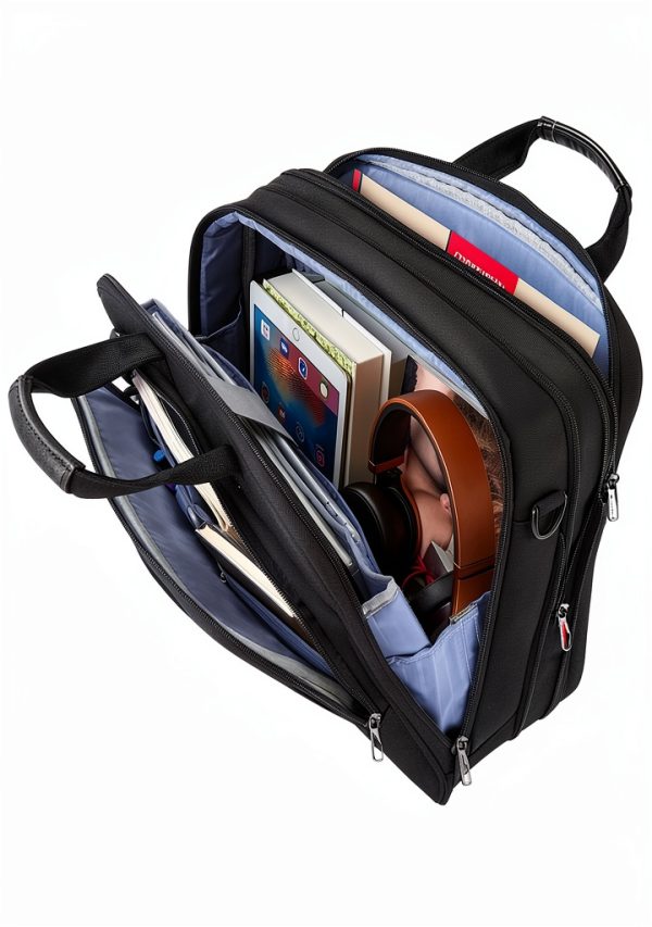 VANKEAN Laptop Backpack 17.3 Inch Canvas Poly Fabric-4