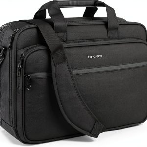 KROSER Laptop Briefcase Water‑Resistant Canvas-0