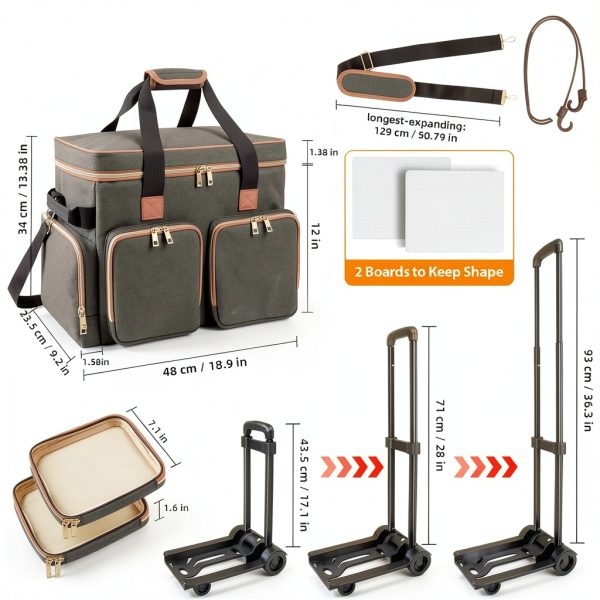 Sambois Rolling Laptop Briefcase for Teachers-7