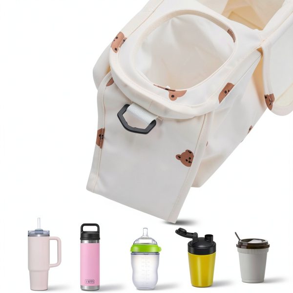 GOBABYMART Stroller Organizer Beige Foldable-3