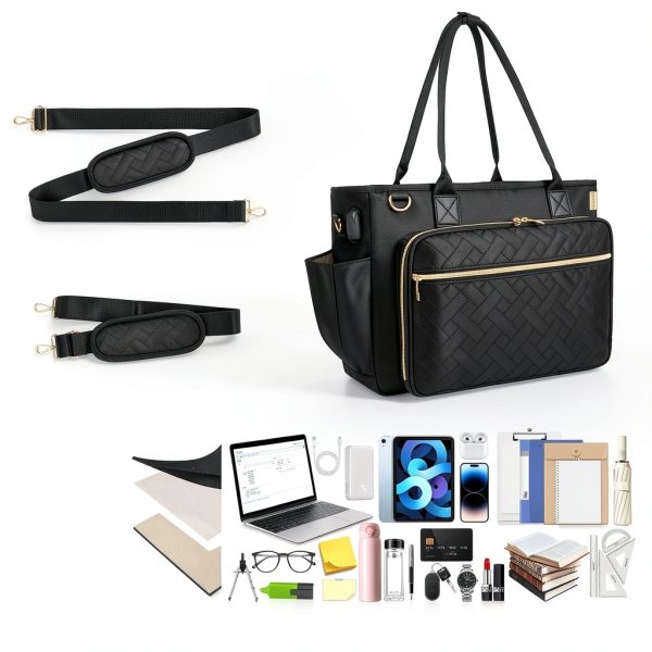 Veirdro Large Capacity Teacher Tote Bag for Women-5