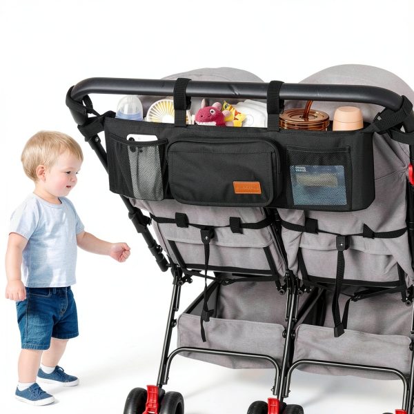 Double Stroller Organizer YHX Nylon Premium-5