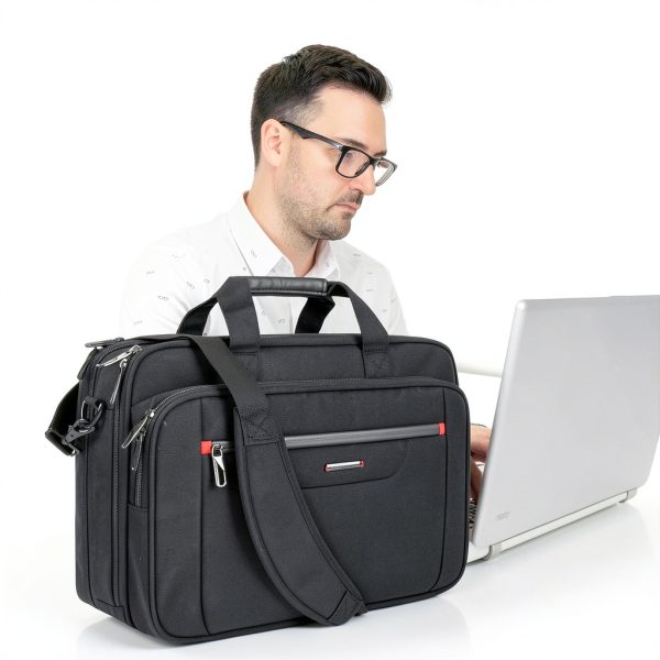 VANKEAN Laptop Backpack 17.3 Inch Canvas Poly Fabric-1