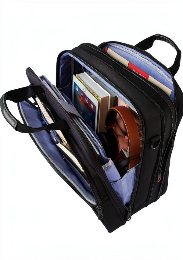 KROSER Laptop Briefcase Water‑Resistant Canvas-6