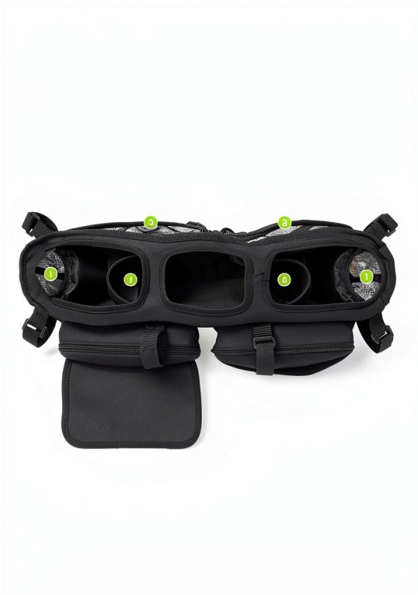 Double Stroller Organizer by SEVORGINA for Baby Strollers-7