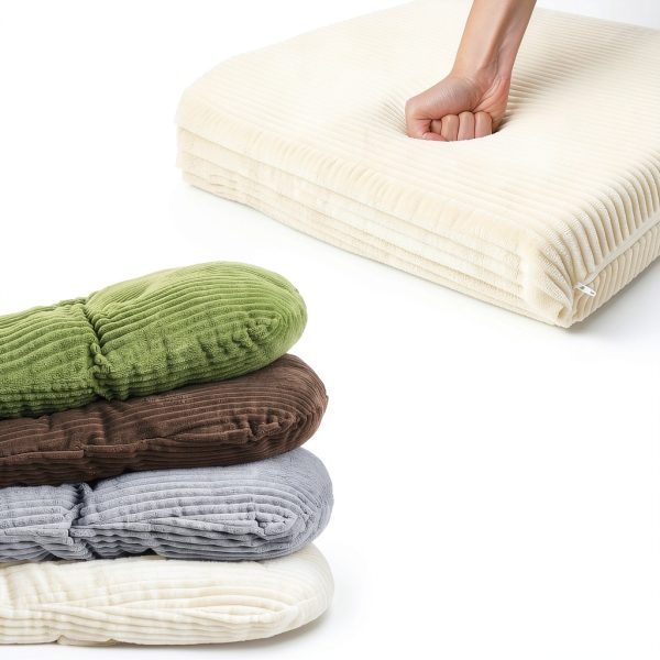Glider Cushion Set Boshen Beige Modern Plush-3