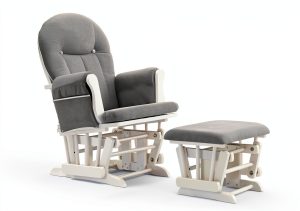 Angel Line Nursery Glider Grey White Modern-0