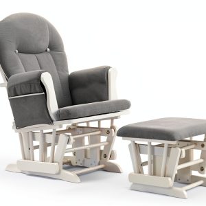 Angel Line Nursery Glider Grey White Modern-0