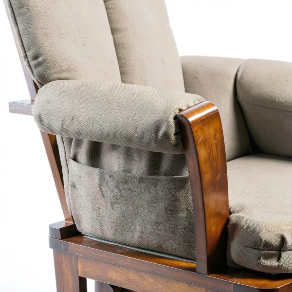 Norm Concept Glider Chair and Ottoman Set Joli-001 Rust Upholstery-3