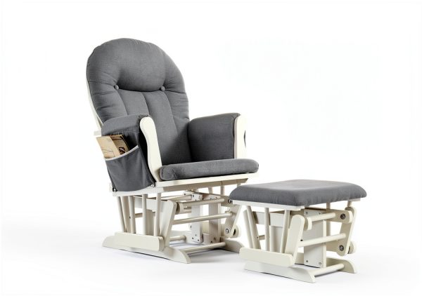 Angel Line Nursery Glider Grey White Modern-1