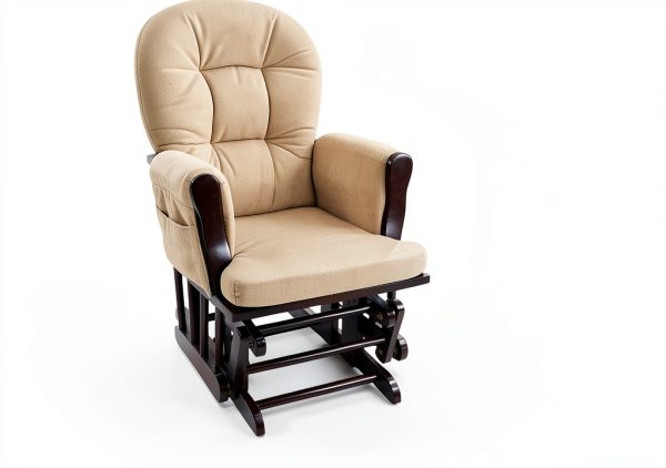 Naomi Home Brisbane Glider and Ottoman Set Espresso-1