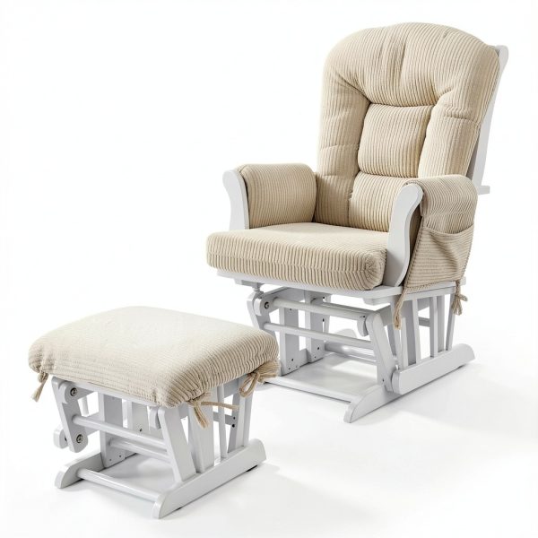 Glider Cushion Set Boshen Beige Modern Plush-6