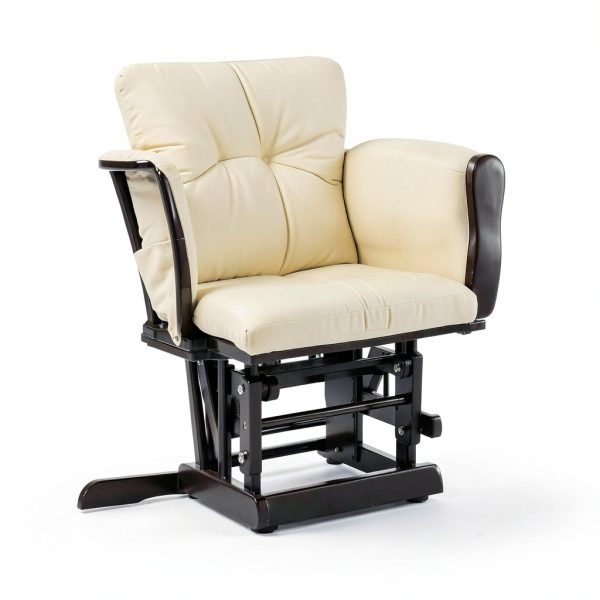 Naomi Home Brisbane Glider and Ottoman Set Espresso-2