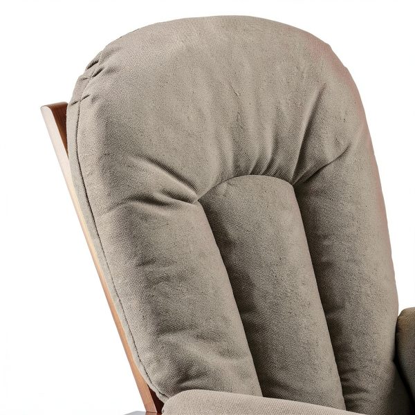 Norm Concept Glider Chair and Ottoman Set Joli-001 Rust Upholstery-2