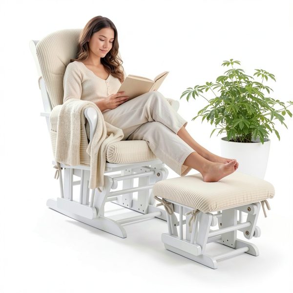 Glider Cushion Set Boshen Beige Modern Plush-1