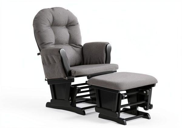 Rejoice Home Black Grey Swirl Recliner Chair-1