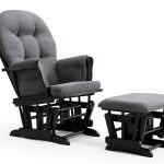 Grey Dark Grey Upholstered Office Chair with Storage Pockets-0