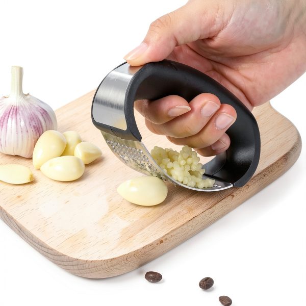 Garlic Press Rocker 2 Pack Steel with Peelers & Brushes – Rngeo-5
