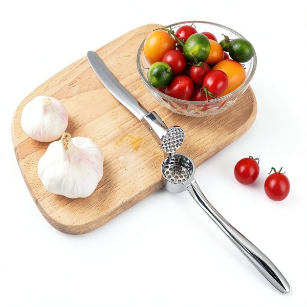 Garlic Press High Effective Heavy Duty Mincer with Studs, Rust Proof-5