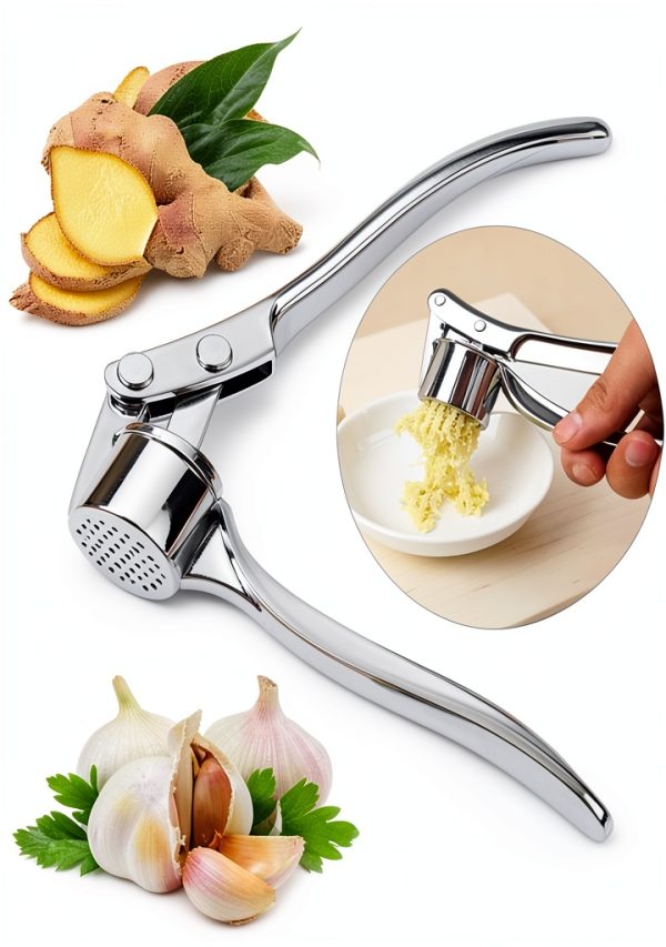 Garlic Press High Effective Heavy Duty Mincer with Studs, Rust Proof-1