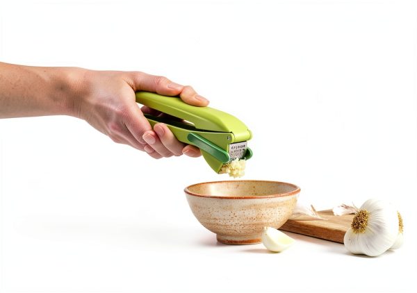 Garlic Press Joseph Joseph CleanForce Green 20179 with Trigger Wiper-4