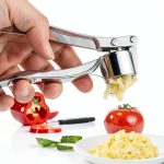 Garlic Press High Effective Heavy Duty Mincer with Studs, Rust Proof-0