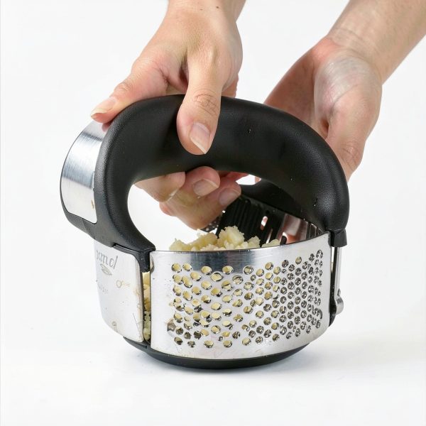 Garlic Press Rocker 2 Pack Steel with Peelers & Brushes – Rngeo-2