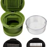 Garlic Press Premium Stainless Steel Multifunctional Mincer & Grater-0