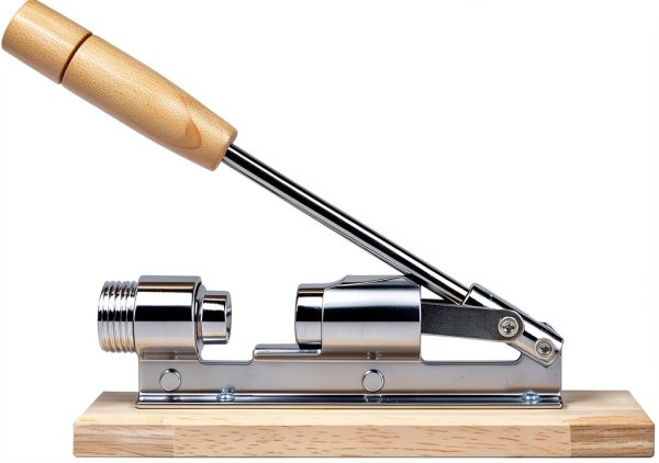 Nutcracker JARGUUO Heavy Duty Manual Nut Cracker with Wooden Base-0