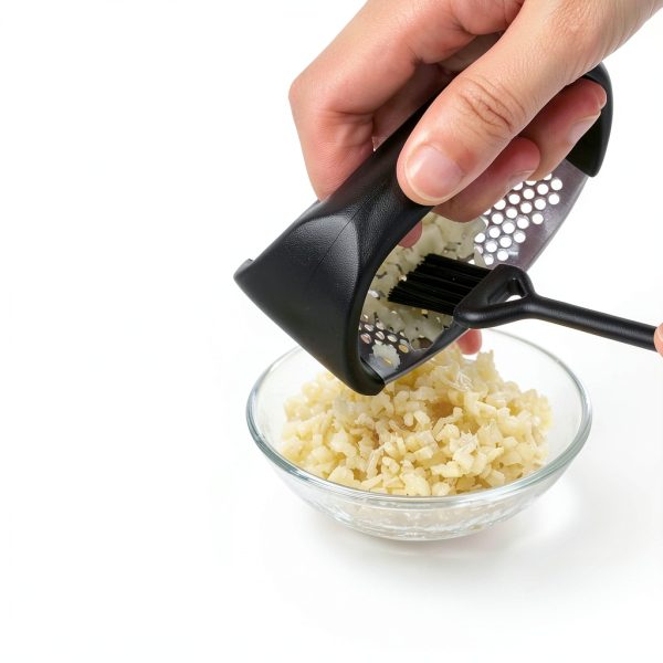 Garlic Press Rocker by Pomyter Stainless Steel Mincer with Peeler-2