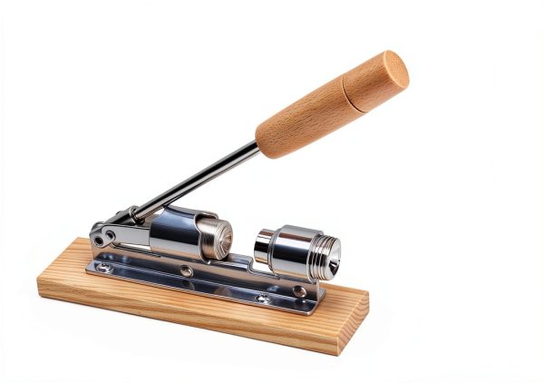 Nutcracker JARGUUO Heavy Duty Manual Nut Cracker with Wooden Base-3